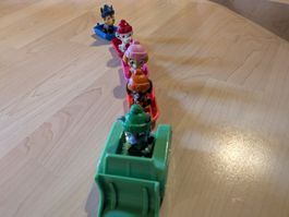 Paw Patrol Figuren mit Schlitten und Bagger gebraucht