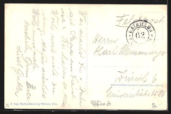 Cartes postales: AK Pfäffikon / ZH, Gesamtansicht – D'occasion à Berlin par bartko-reher 1