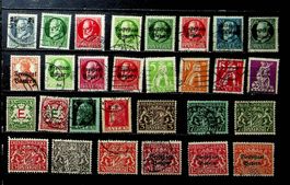 ALLEMAGNE BAYERN TIMBRES OBLITÉRÉS + TIMBRES SERVICE/ T176