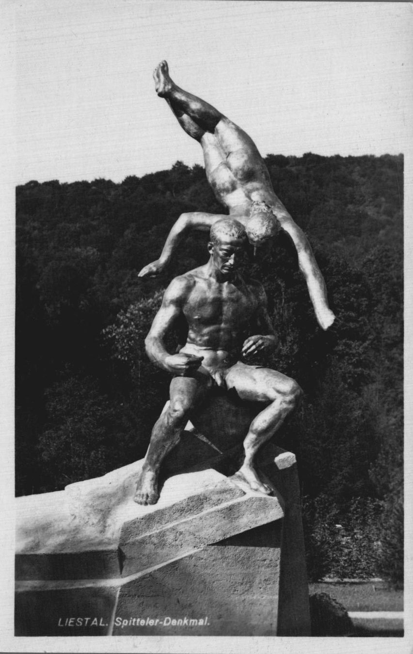 Ansichtskarten: Alte Ansichtskarte Spitteler-Denkmal Liestal, selten! – Gebraucht aus Luzern von Kartenansicht