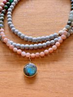 NEU: Mala Kette mit Labradorit Anhänger (Schmückstück)