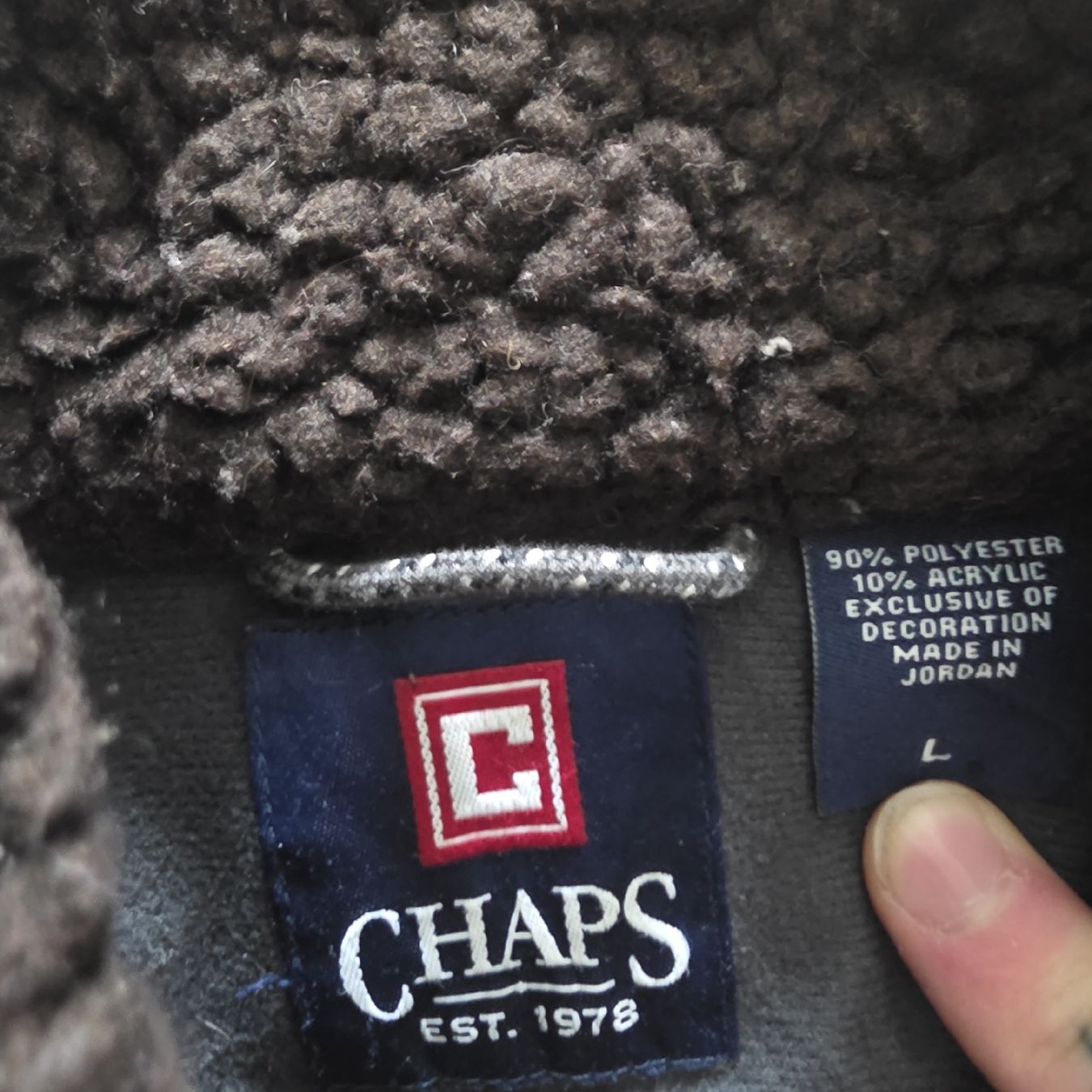 Ralph Lauren Vestes: Chaps by Ralph Lauren Fleece Jacket Brown Size L – D'occasion à Bern par Tommy.Z 1