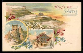 Litho Säntis, Mehransichten mit Gipfelg