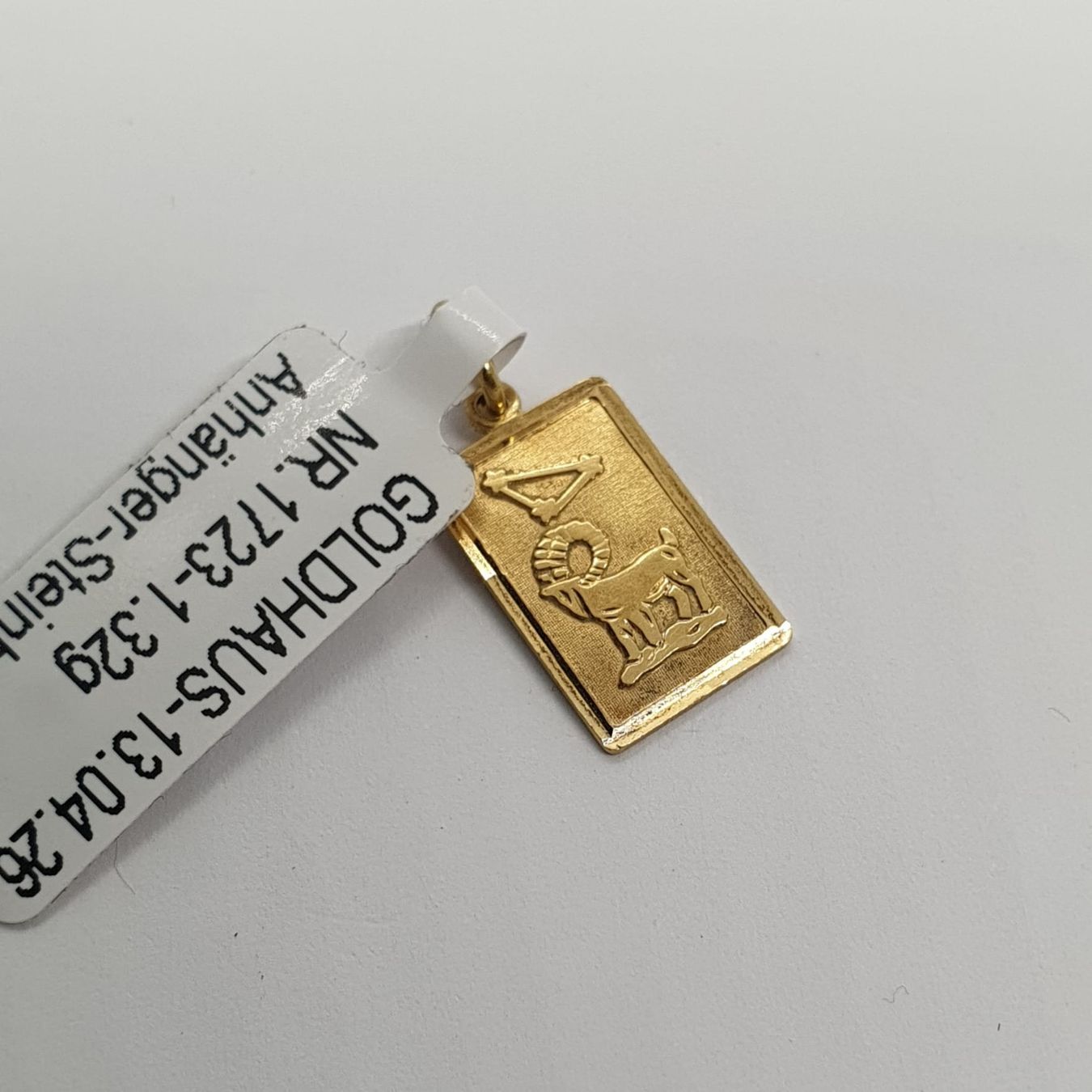 Ciondoli: Echt 18K Gold - Steinbock Anhänger – Usato da Luzern venduto da Luzern-Goldhaus 1