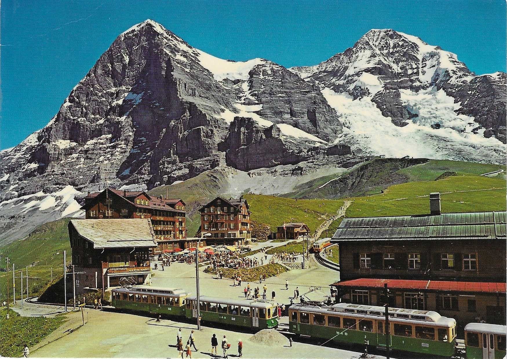 Ansichtskarten: Kleine Scheidegg Eiger-Nordwand,Mönch – Gebraucht aus Rothrist von Stranglehold