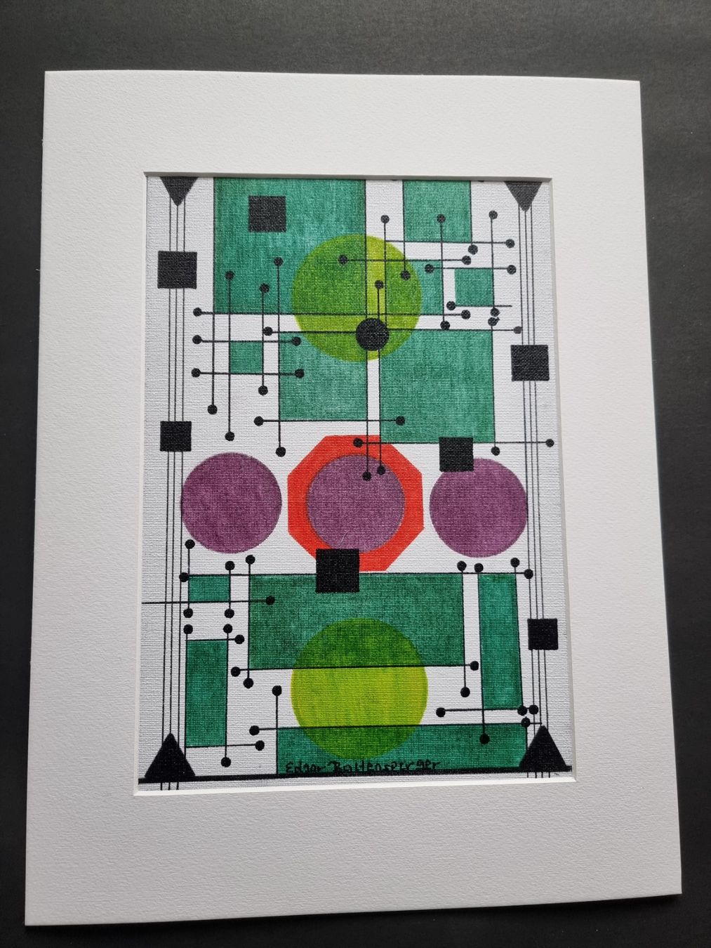 Dipinti: EDGAR BALTENSPERGER ORIGINAL ACRYL MISCHTECHNIK SIGNIERT – Usato da Gersau venduto da kunst-online 1