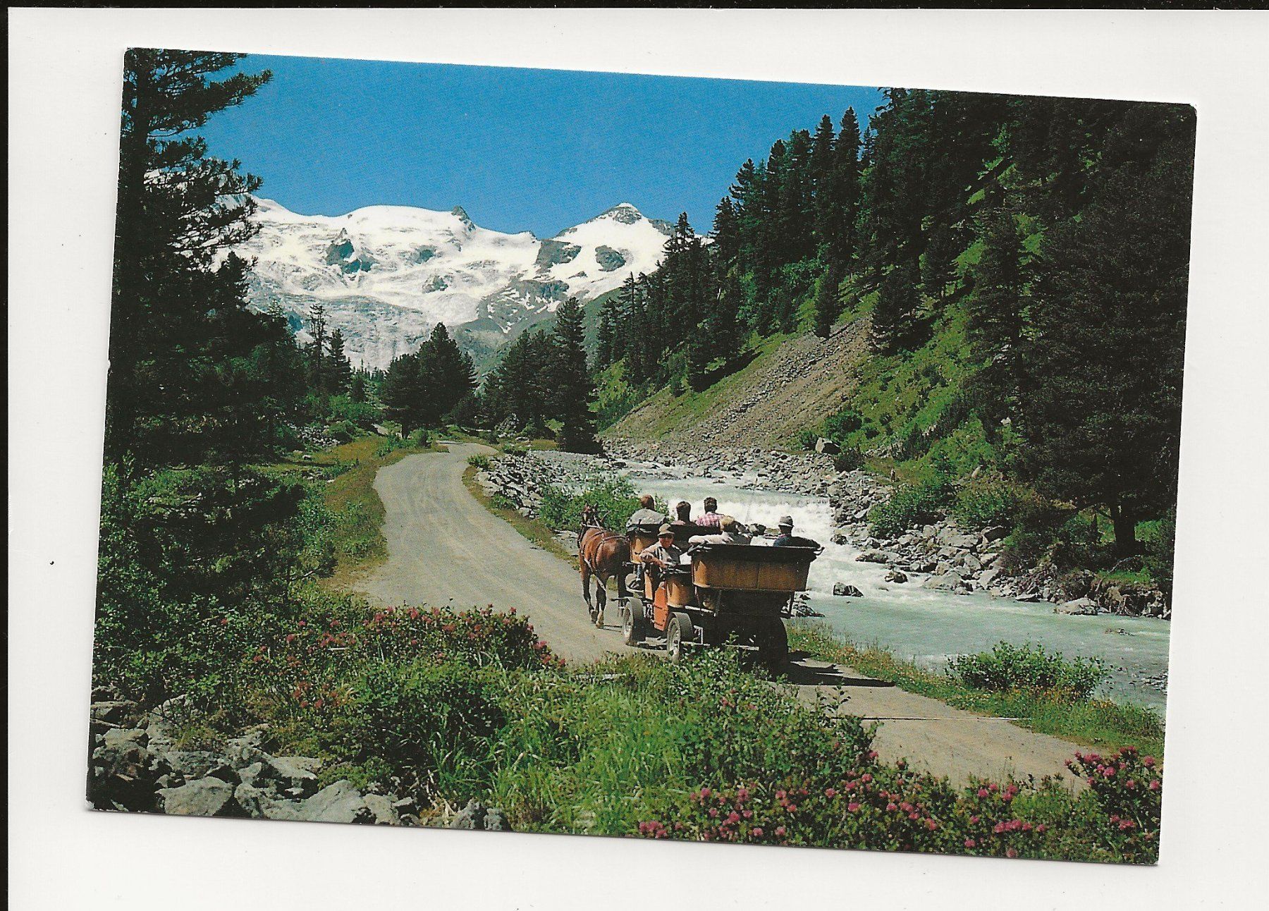 Cartoline postali: AK 2001 Kutschenfahrt Val Roseg Engadin – Usato da Greifensee venduto da 315WDO