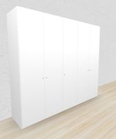 Schrank Jutzler premiumweiss 5-türig 253 cm Swiss made