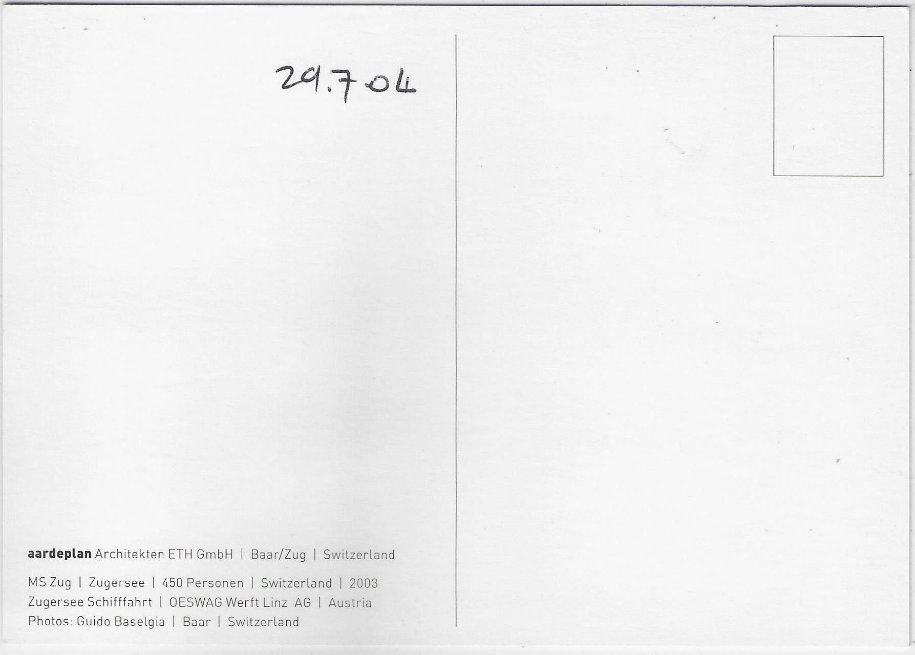 Cartes postales: aardeplan Architekten ETH Baar/Zug – D'occasion à Ettingen par Kartenplanet 1
