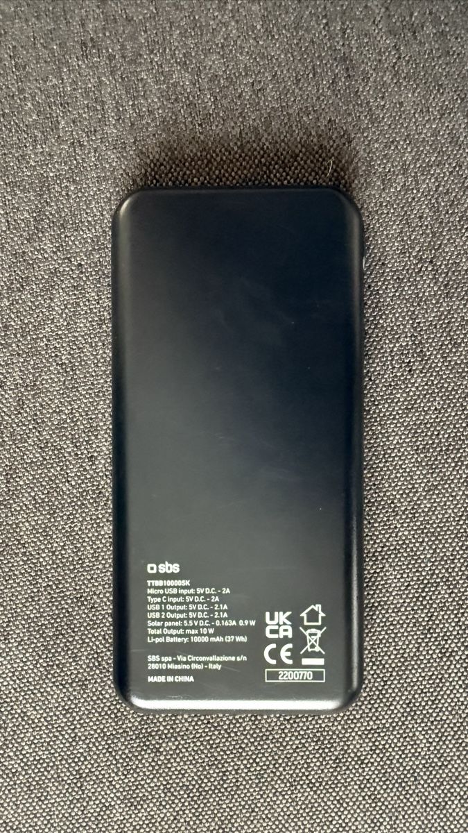 Caricabatterie: SBS Solar Powerbank – Usato da Zürich venduto da sel_9kd 1