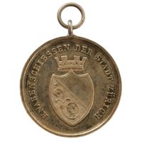Schützenmedaille ZH ca. 1852 Züricher Knabenschiessen Silber