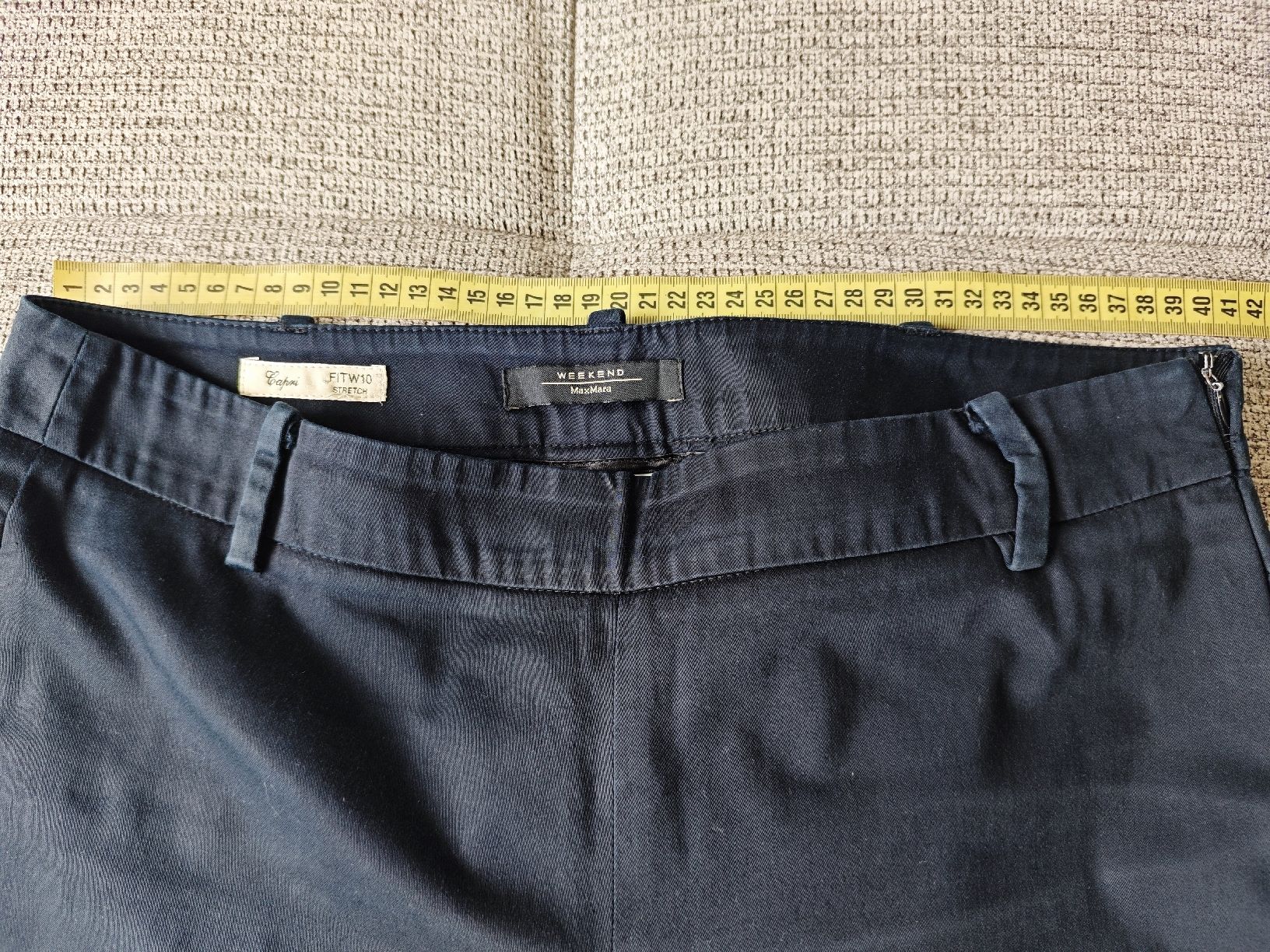 Max Mara Pantaloni: Weekend MaxMara Stretch Trousers - Size 42 Cotton – Usato da Zürich venduto da alu_dzr7 2