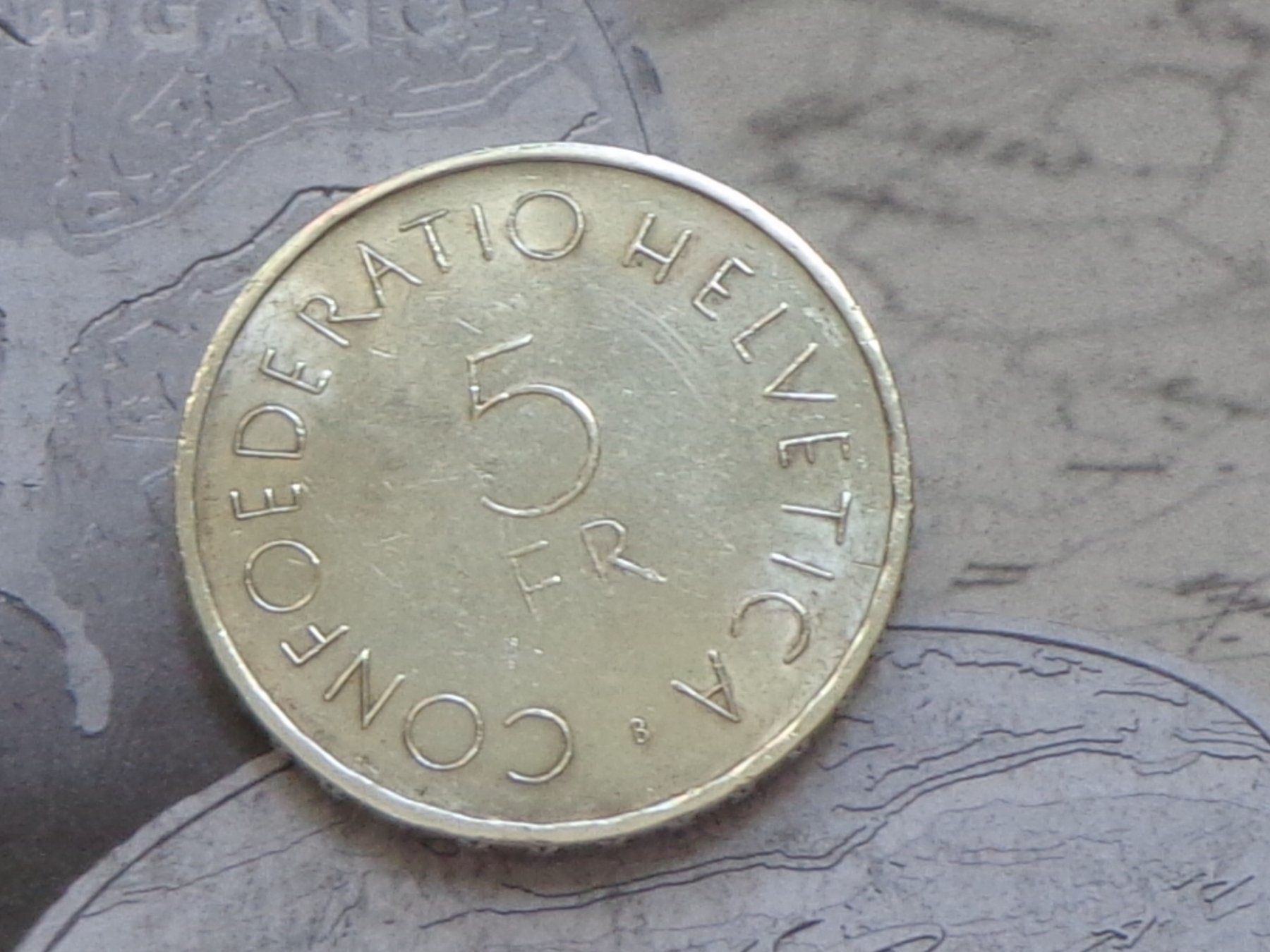 Tutti le monete: 5 Fr. 1963 B - Rotes Kreuz – Usato da Pully venduto da UCA01