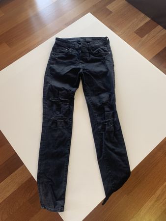 Skinny Ripped Jeans Black