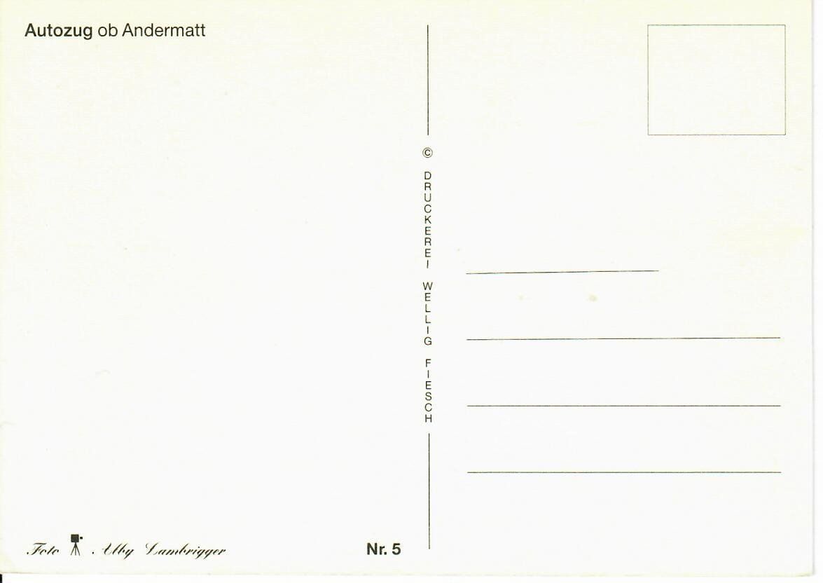 Cartes postales: Autozug ob Andermatt – D'occasion à Hochdorf par Ziegel-16 1