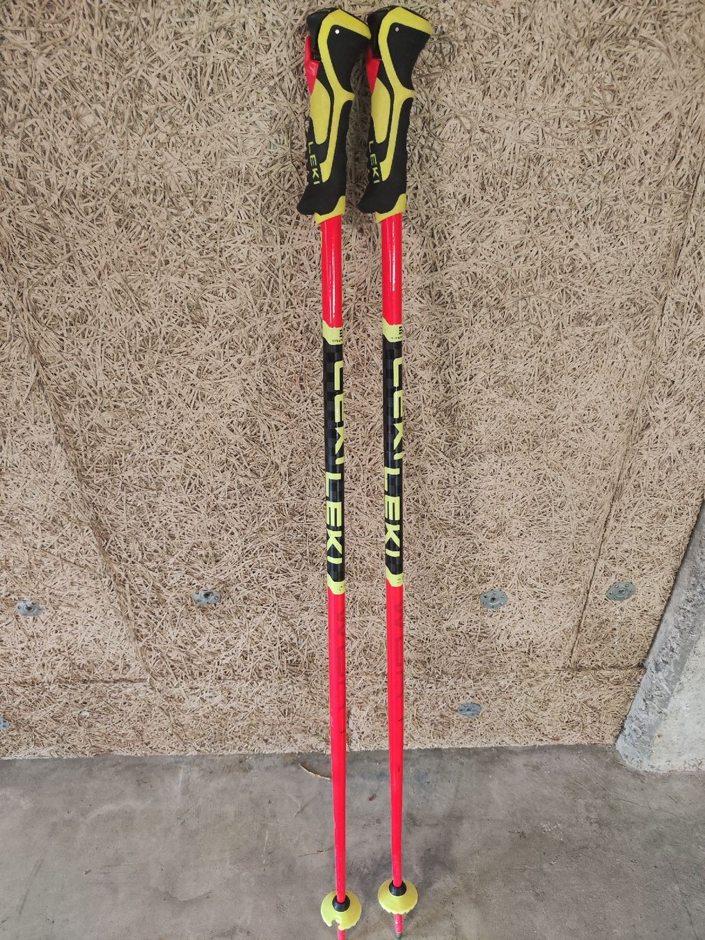 Leki Bastoncini da sci: Leki ski poles Trigger 3D red yellow 100cm – Usato da Richterswil venduto da timbo25 2