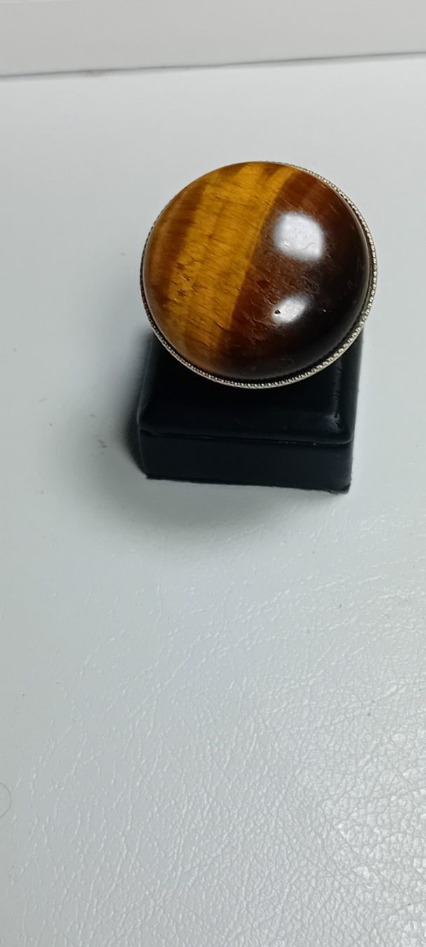 Anelli: ring edelsthal mit tiegeraugen,,,glanzig – Nuovo (secondo la descrizione) da Basel venduto da bij_5hqd 4