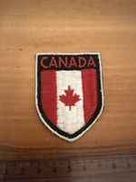 Aufnäher Kanada Wappen gestickt 6x5 cm guter Zustand