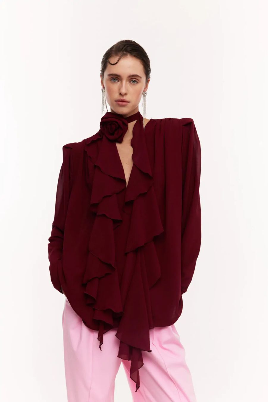 Camicette: Wunderschöne Bluse mit Blume. Neu – Nuovo e nell'imballaggio originale da Zollikon venduto da Oksana206