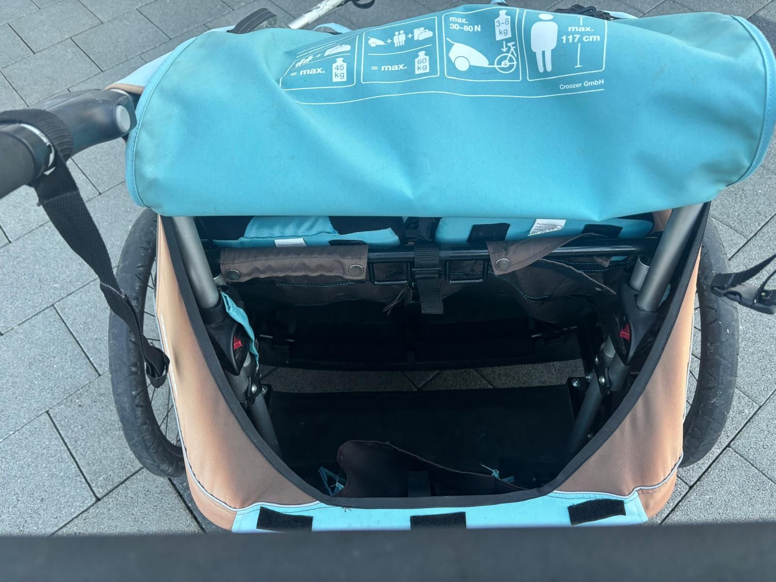 Croozer Rimorchi: Fahrradanhänger Croozer for two – Usato da Heimenhausen venduto da Rmice 8