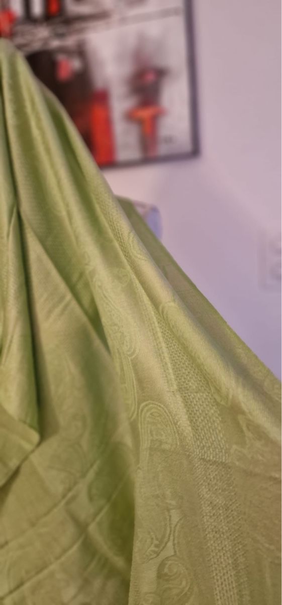 Foulard & Sciarpe: Edler Pashmina-Schal, hellgrün, neu – Usato da St. Gallen venduto da mania03 1