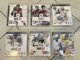 Jeux PS3 NHL 09, 11, 12, 13, 14 et FIFA 09