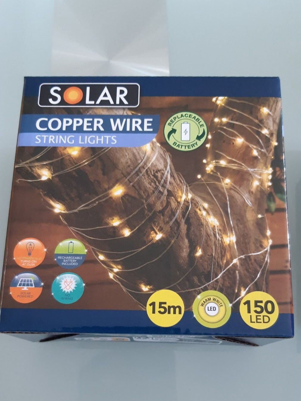 Ghirlande e barre luminose: Solar Lichterkette – Nuovo e nell'imballaggio originale da Olten venduto da Boston81