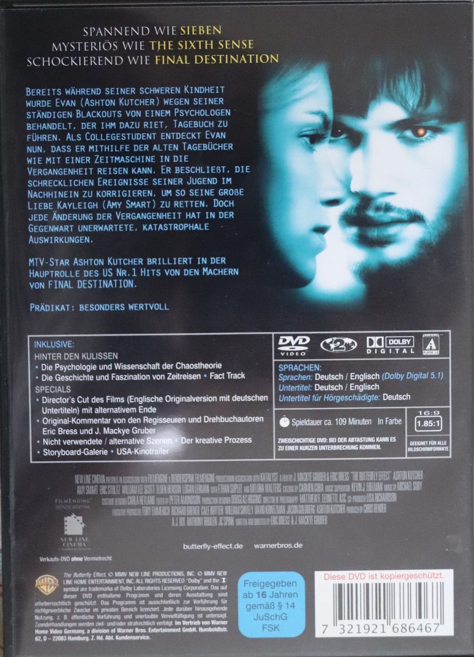 Alle DVDs: Butterfly Effect, Das Ende ist der Anfang – Gebraucht aus Glattfelden von Sirax 1