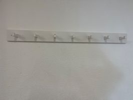 Wandgarderobe weiss 5 Haken