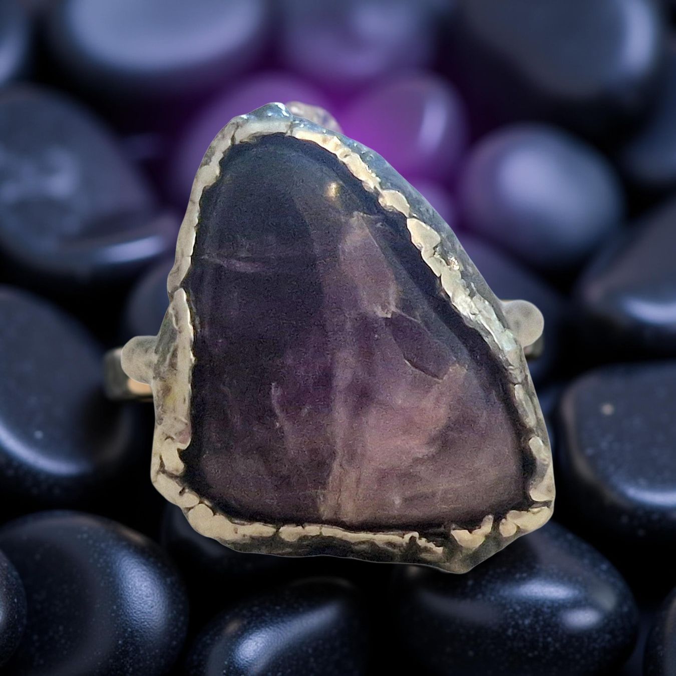 Anelli: Statement-Ring Silber & Amethyst, Gr. 62,5 – Nuovo e nell'imballaggio originale da Aarau venduto da Schmuckhoehle_MD 4