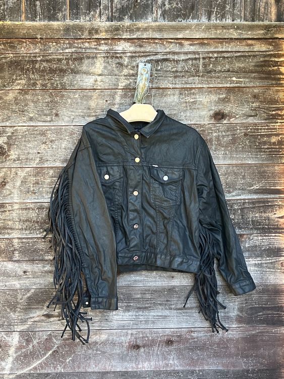 jeansjacke denim wrangler fender edit L fransen Kaufen auf Ricardo
