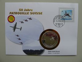 2014 Numisbrief "Super Conny Escort" 50 J. Patrouille Suisse