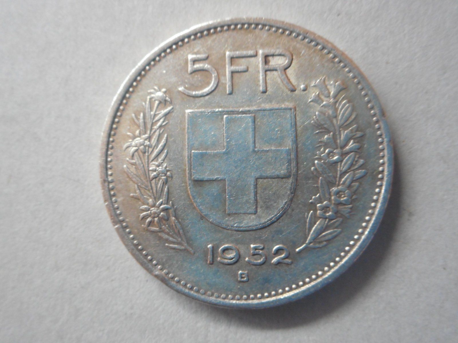 Tutti le monete: 5 Fr. 1952 silber – Usato da Kriegstetten venduto da pizlad2010 1