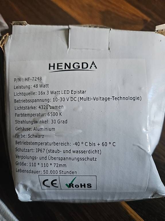 Lampade: Led Worklight Hengda 6Stk. – Nuovo e nell'imballaggio originale da Frauenfeld venduto da mha_vqf2 3