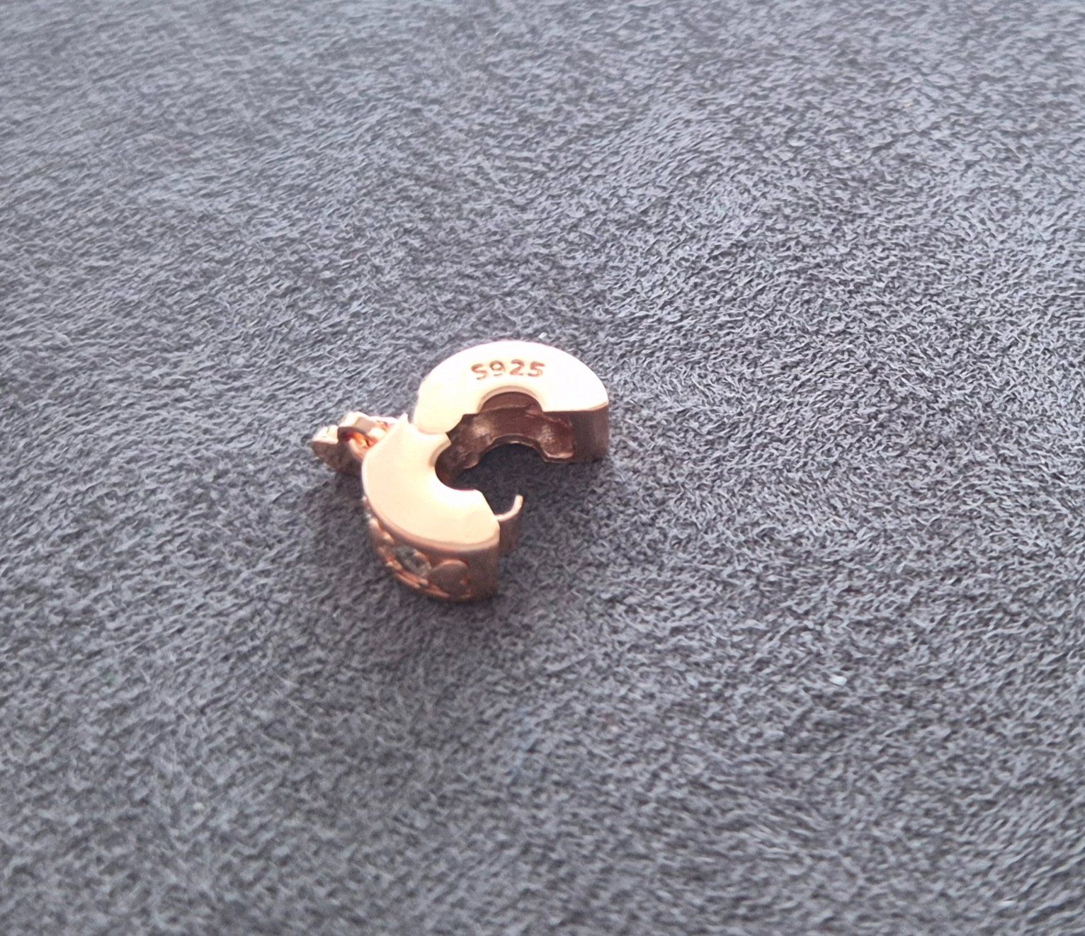 Ciondoli: Silber Charm Stopper mit Herz rosé +Garantie – Nuovo (secondo la descrizione) da Rotkreuz venduto da Carbone_Bijou-Shop 4