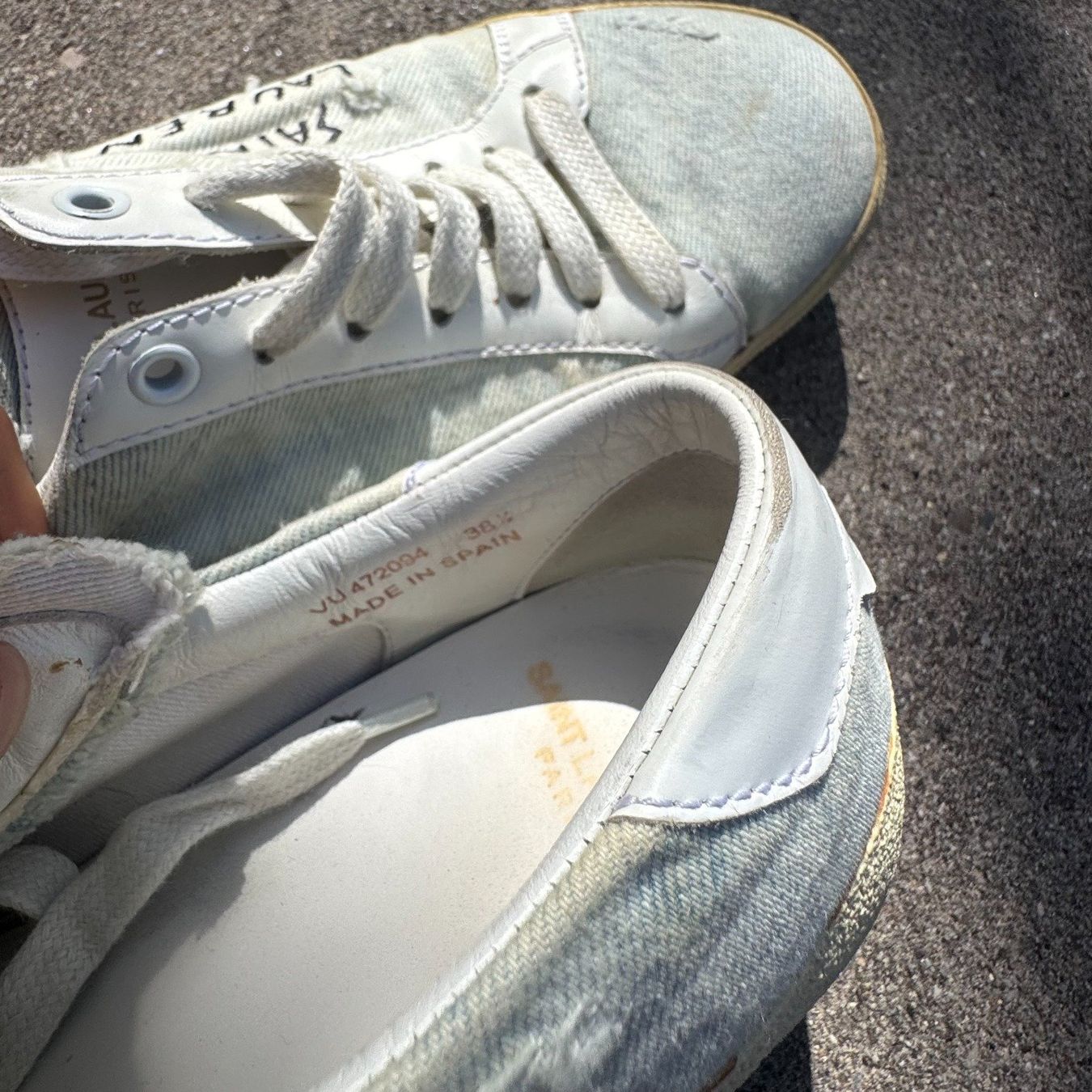 Saint Laurent Scarpe da donna: Yves Saint Laurent white light sneakers – Usato da St. Gallen venduto da sourced_limited 7