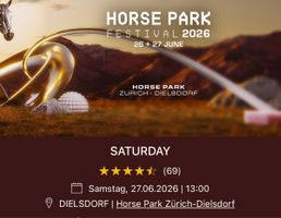 Horse Park Festival 2026 Tickets zu verkaufen mit ZVV Ticket