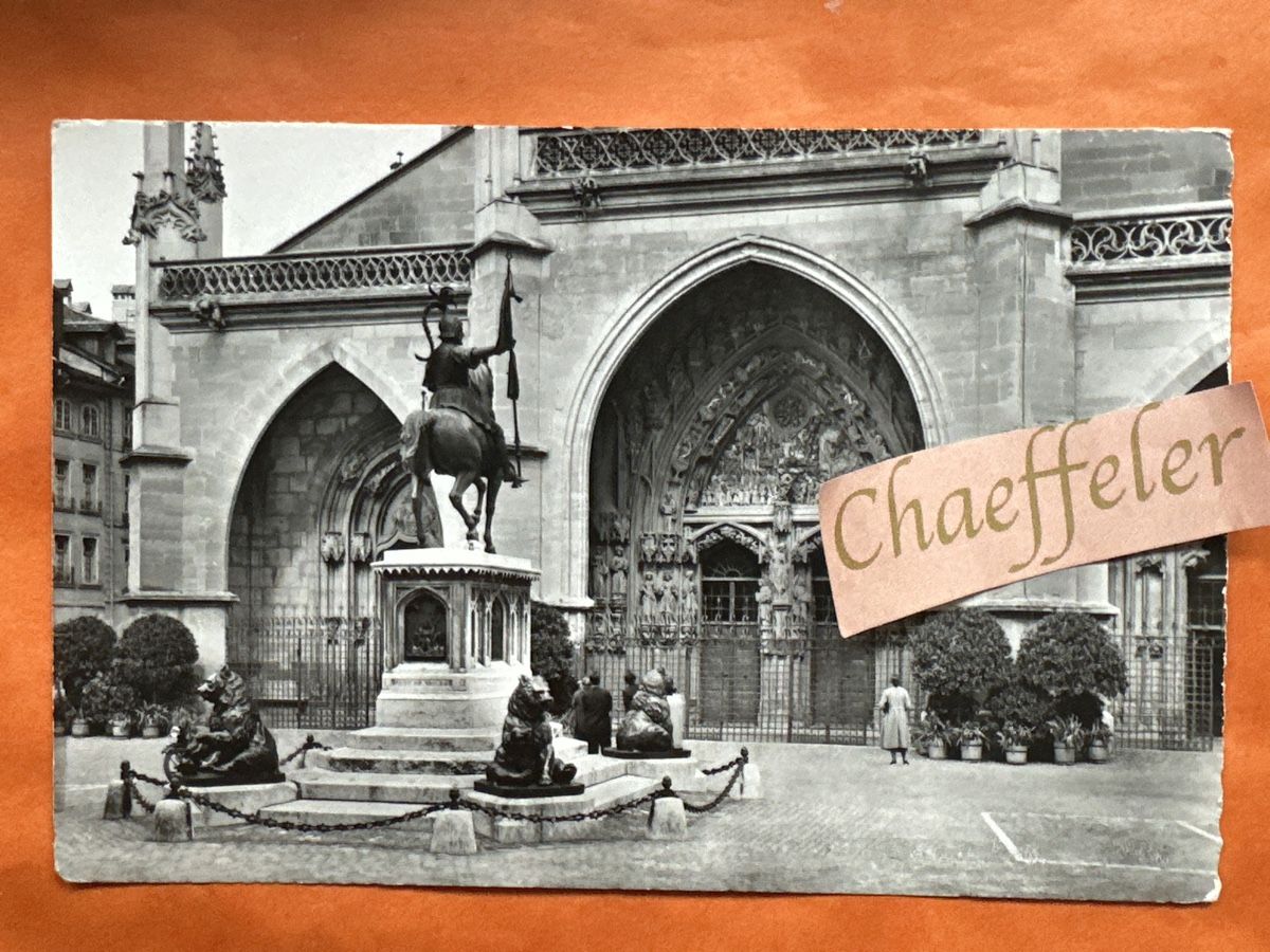 Cartes postales: 1960 Bern, Rudolf von Erlach Denkmal  – D'occasion à Zürich par Chaeffeler