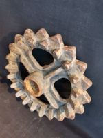 Gusseisen Zahnrad, Industrie Design, Eisenskulptur, Rad, Pat