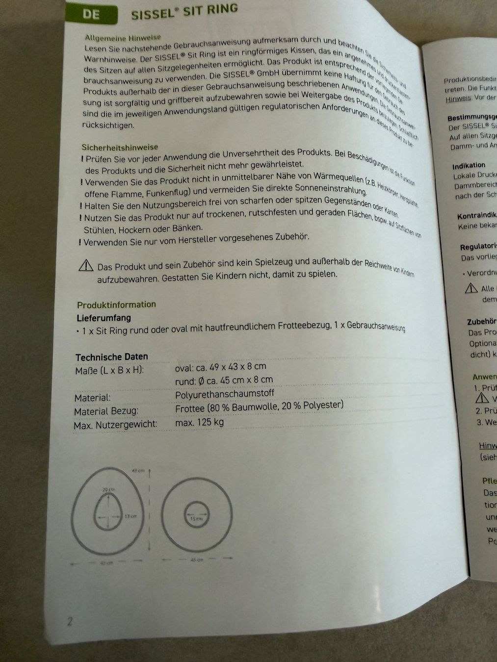 Cuscini: SISSEL Sit Ring rund - Sitzkissen – Usato da Geroldswil venduto da Jeremy11 4