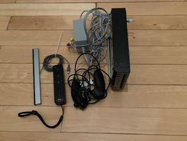 Nintendo Wii, schwarze Edition, mit Zubehör, Top Zustand!
