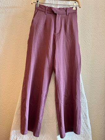 Trendige Stoffhose Weite Hose Pflaume Gr M aus Japan 🇯🇵