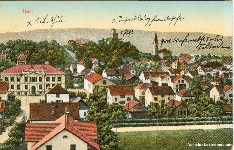 Ansichtskarten: Uster + ca. 1910 – Gebraucht aus Emmenbrücke von teestube