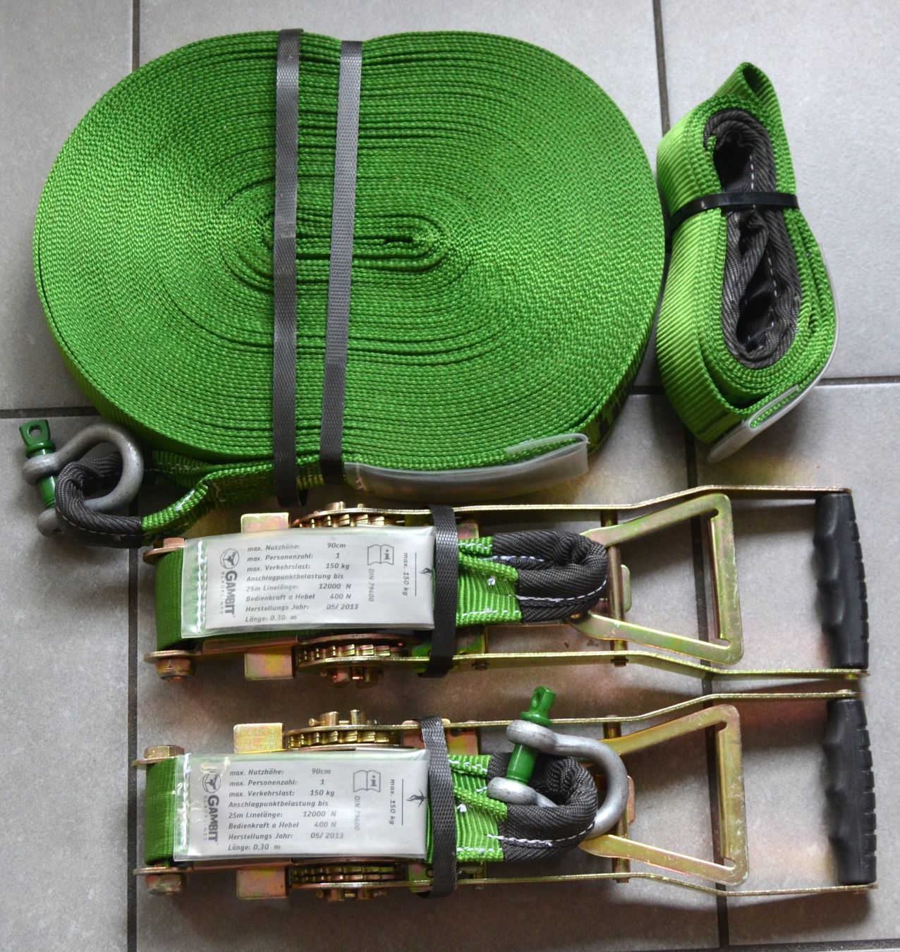 Slackline: SlackLine Gambit 30m + 2m / max 150 kg – Usato da Collonges venduto da arashee