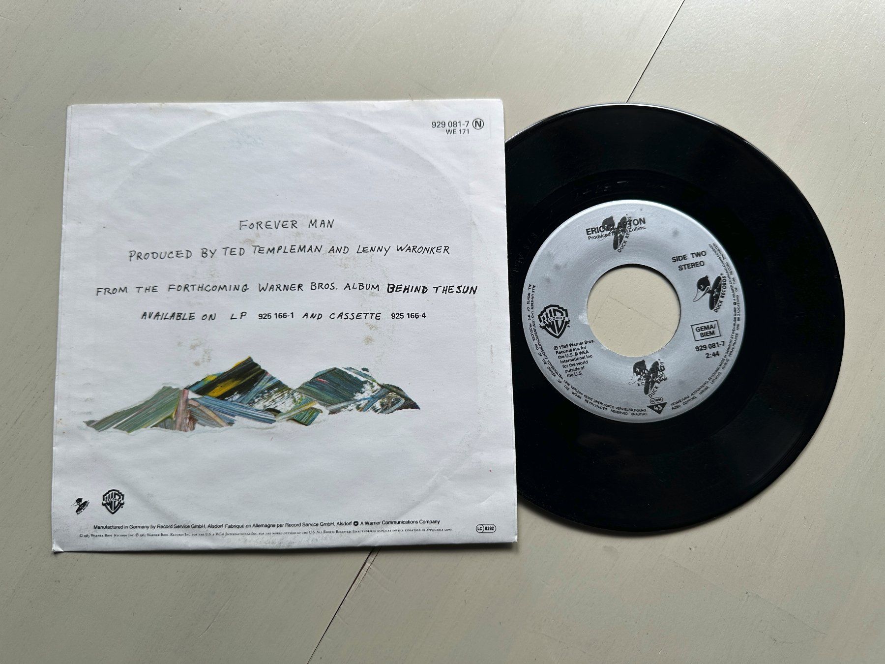 Dischi in vinile: ERIC CLAPTON tolle Single Kult Hits Blues Forever man – Usato da Basel venduto da Partridge 1