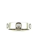 CARTIER. Collection "LOVE", bague or blanc et diamants