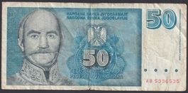 Jugoslawien 50 Novih Dinara 1996