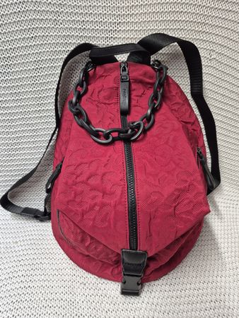 Desigual geräumiger Rucksack, rot, NEU