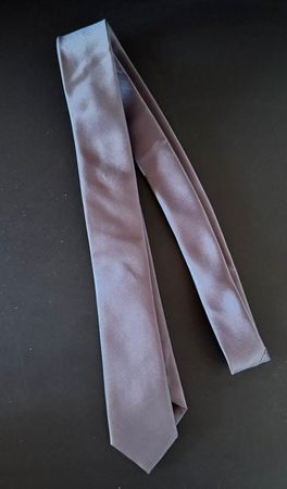 Polyester Krawatte Blau-Grau