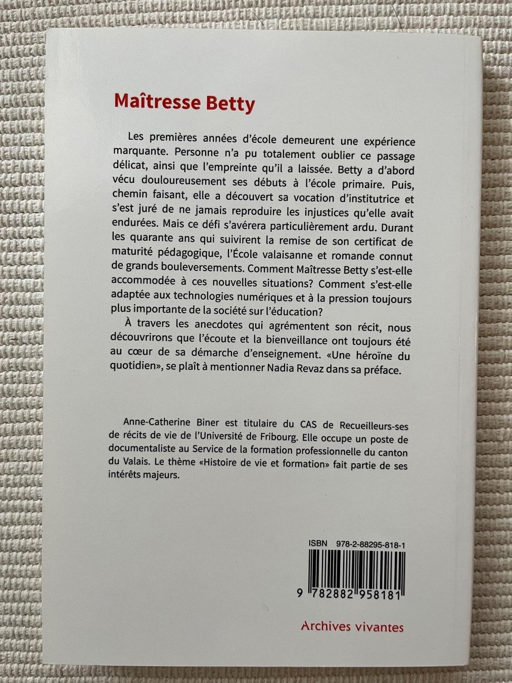 Livres: Maîtresse Betty - Ein Blick auf die Schulzeit – D'occasion à Zürich par Gurkis 1
